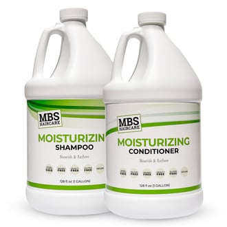 MBS Haircare Moisturizing Shampoo & Conditioner, Gallon (Duo Pack)