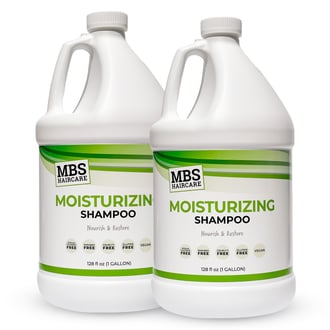 MBS Haircare Moisturizing Shampoo, Gallon (Duo Pack)