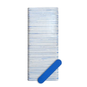 MBS Nail Care 3.5" Blue Files, 50 Pack (240/240 Grit)