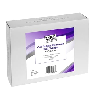 MBS Nail Care Gel Polish Remover Foil Wraps, 500 Count