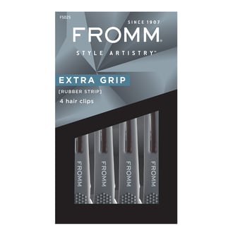 Fromm Style Artistry Rubberized Grip Clips, 4 Pack