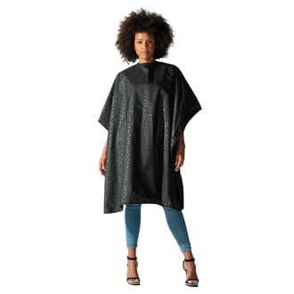 Betty Dain Black Jaguar Bleachproof All Purpose Cape