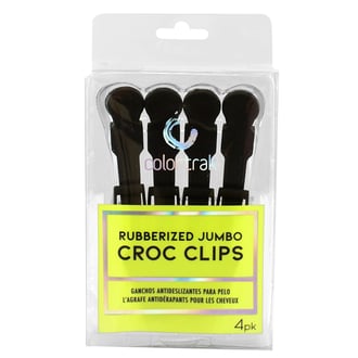 Colortrak Jumbo Croc Clips, 4 Pack