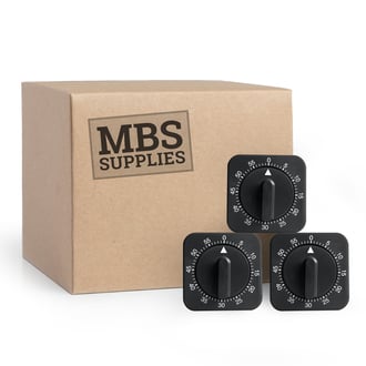 MBS Supplies Square Dial Timer (Case of 50)