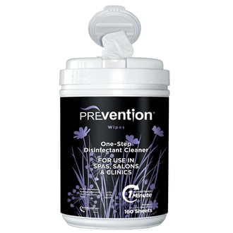 Prevention One-Step Disinfectant Cleaner Wipes, 160 Count