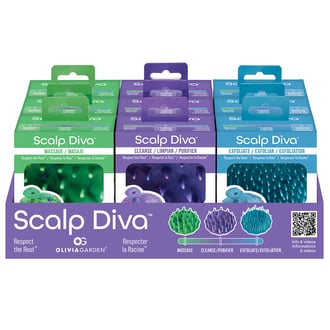 Olivia Graden Scalp Diva, 9 Piece Display