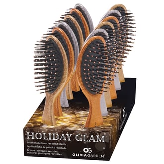 Olivia Garden Compact Styling Brush (Holiday Glam Collection), 12 Piece Display