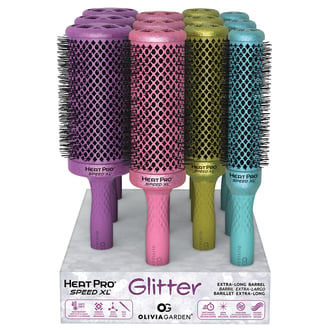 Olivia Garden Heat Pro Speed XL (Glitter Collection), 12 Piece Display