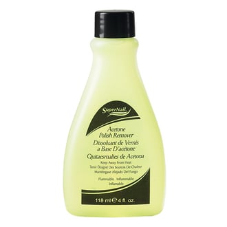 Super Nail Acetone Polish Remover, 4 oz