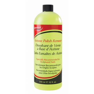 Super Nail Acetone Polish Remover, 32 oz