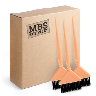 MBS Supplies The Wide Tint Brush (Peach), 30 Pack