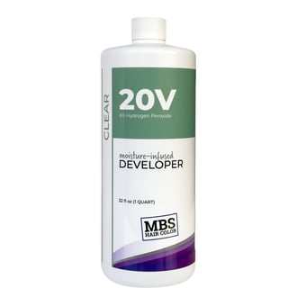 MBS Hair Color 20 Volume Moisture-Infused Clear Developer, 32 oz