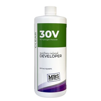 MBS Hair Color 30 Volume Moisture-Infused Clear Developer, 32 oz MBS Hair Color 30 Volume Moisture-Infused Clear Developer, 32 oz