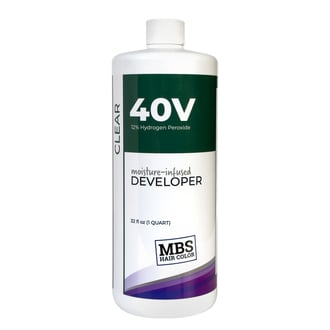 MBS Hair Color  40 Volume Moisture-Infused Clear Developer, 32 oz