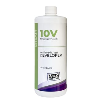 MBS Hair Color 10 Volume Moisture-Infused Cream Developer, 32 oz