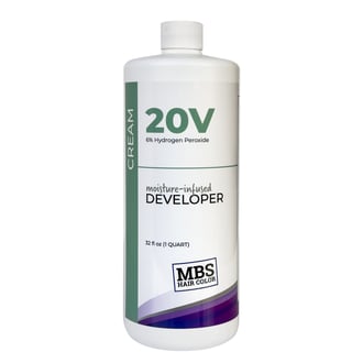 MBS Hair Color 20 Volume Moisture-Infused Cream Developer, 32 oz