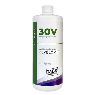 MBS Hair Color 30 Volume Moisture-Infused Cream Developer, 32 oz