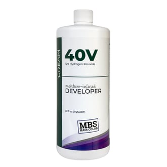 MBS Hair Color  40 Volume Moisture-Infused Cream Developer, 32 oz