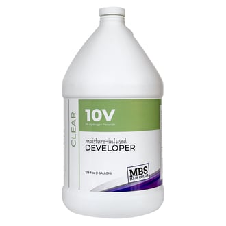 MBS Hair Color 10 Volume Moisture-Infused Clear Developer, Gallon