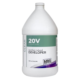 MBS Hair Color 20 Volume Moisture-Infused Clear Developer, Gallon