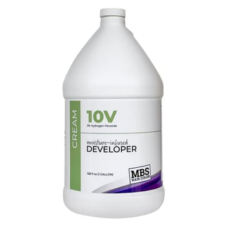 MBS Hair Color 10 Volume Moisture-Infused Cream Developer, Gallon