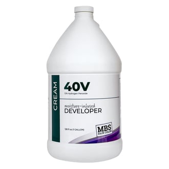 MBS Hair Color 40 Volume Moisture-Infused Cream Developer, Gallon MBS Hair Color 40 Volume Moisture-Infused Cream Developer, Gallon