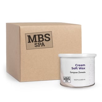 MBS Spa Cream Soft Wax, 13.52 oz  (Case of 24)
