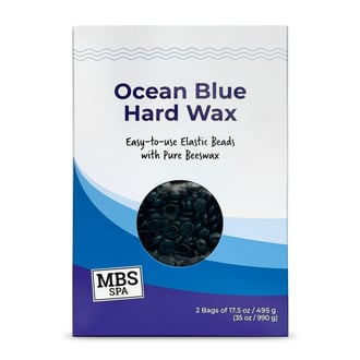 MBS Spa Ocean Blue Hard Wax, 35 oz