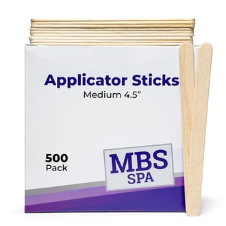 MBS Spa Applicator Sticks Medium 4.5”, 500 Pack