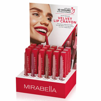 Mirabella Velvet Lip Pencil POP Display