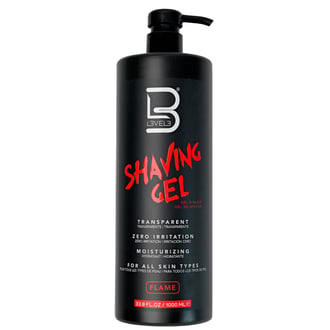 L3VEL3 Shaving Gel Flame, 33.81 oz