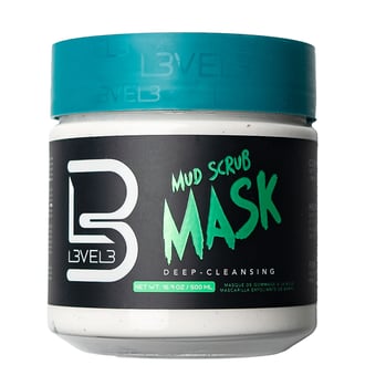 L3VEL3 Mud Scrub Mask, 16.9 oz