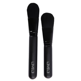 L3VEL3 Face Mask Brush Set, 2 Piece