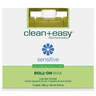 Clean & Easy Sensitive Wax Refills Large, 12 Pack