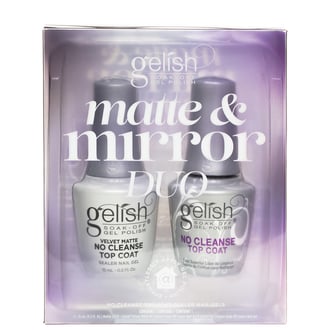 Gelish Matte & Mirror Top Coat Duo