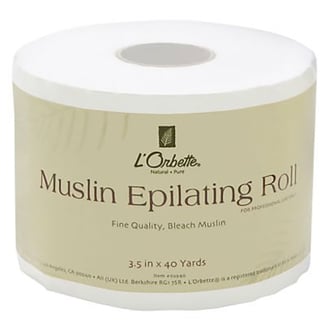 Lorbette Muslin Epilating Roll, 3.5"x 40 Yards