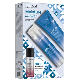 Joico Moisture Recovery Holiday Duo with Free Hold Hero Hairspray, 1.5 oz