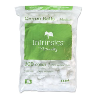 Intrinsics Medium-Size 100% Cotton Balls, 300 Count