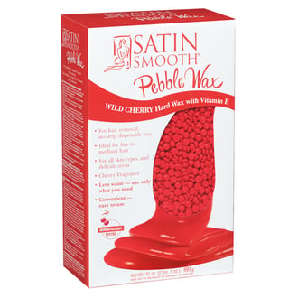 Satin Smooth Wild Cherry Pebble Wax with Vitamin E, 35 oz