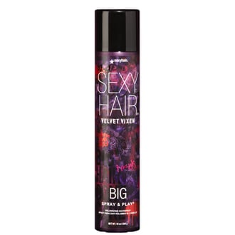 SexyHair Spray & Play Hair Spray Velvet Vixen, 10 oz