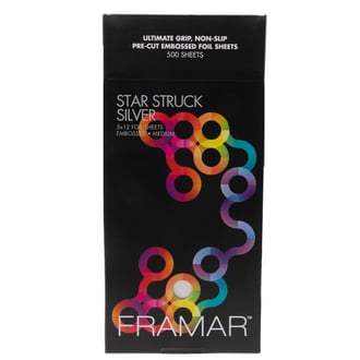 Framar 5x12 Pre-Cut Embossed Medium Silver, 500 Sheets