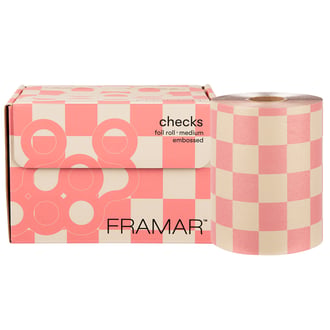 Framar Embossed Roll Medium Checkered Beige/Pink, 320'