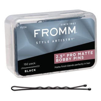 Fromm Style Artistry 2.5" Pro Matte Bobby Pins, 150 Pack