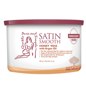 Satin Smooth Organic Honey Wax with Argan, 14 oz