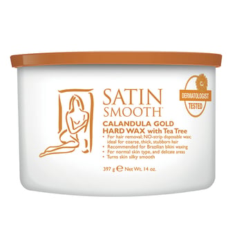 Satin Smooth Calendula Gold Hard Wax with Tea Tree Oil, 14 oz