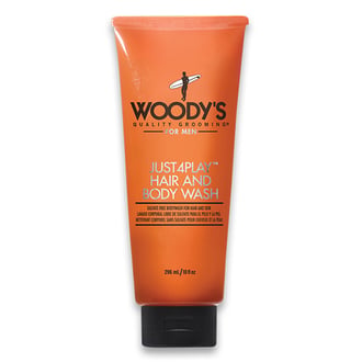 Woody's Just4Play Hair and Body Wash, 10 oz