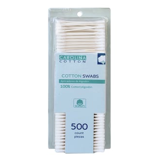 Carolina Premium Cotton Swabs, 500 Count (Paper Stick)