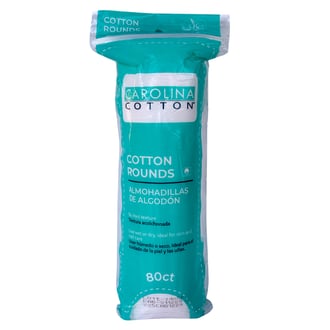 Carolina Standard Cotton Rounds, 80 Count
