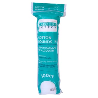 Carolina Standard Cotton Rounds, 100 Count
