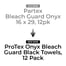 ProTex Onyx Bleach Guard Black Towels, 12 Pack